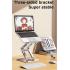 RTAKO RS-CP84S Laptop Stand 3-Level Adjustable Laptop Stand With 360 3D Roating Base - Silver